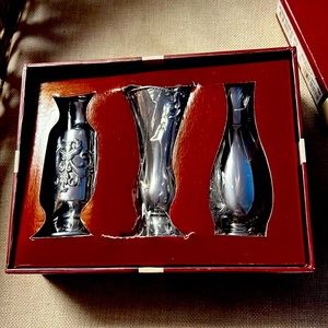 New Arthur Court Victorian Bud Vases Set of 3 NWB Unique